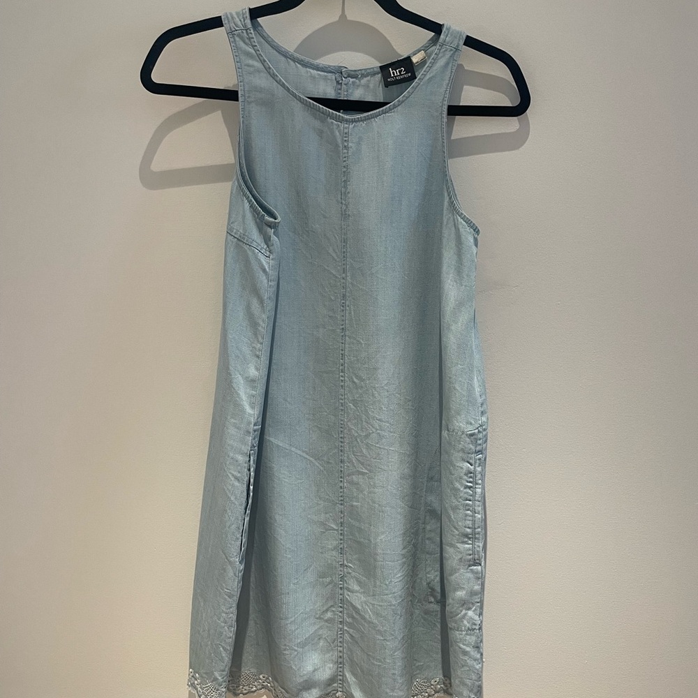 Light Denim Chambray Dress – hr2 Holt Renfrew – XS